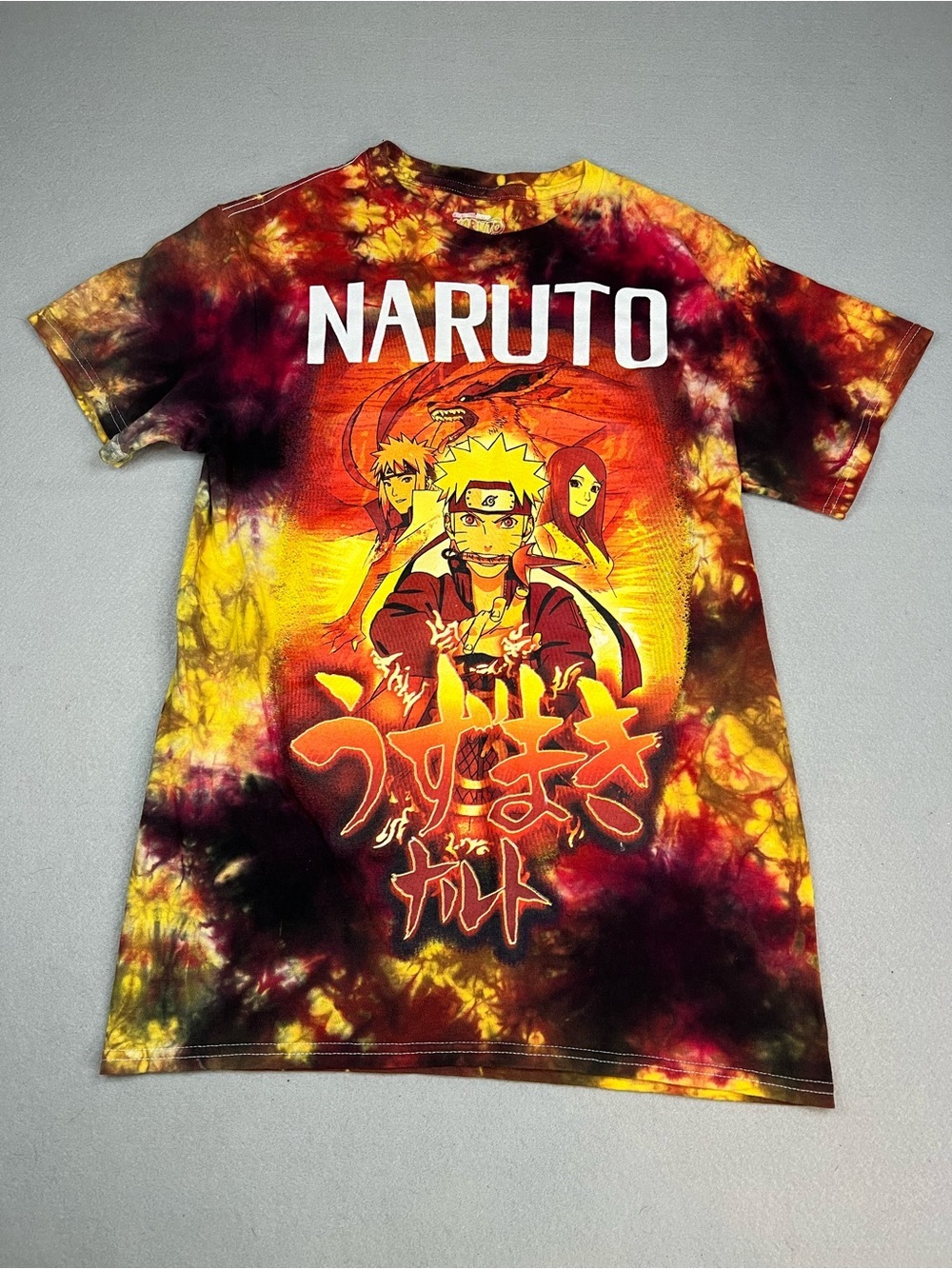 Naruto Shippuden tie dye graphic t shirt size small